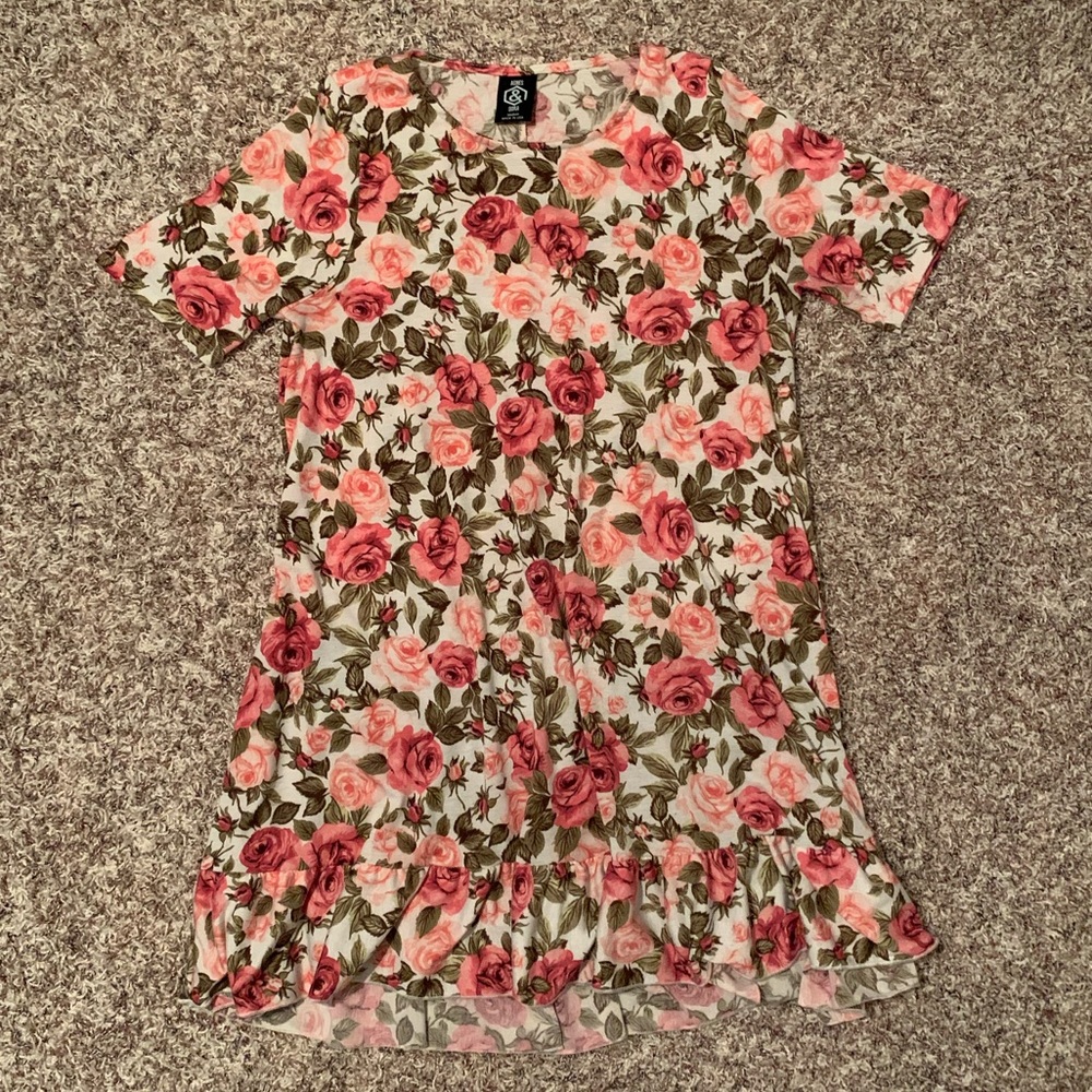 Agnes & Dora Floral Ruffle Tunic